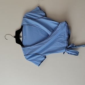 Blue PacSun wrap t-shirt size S
